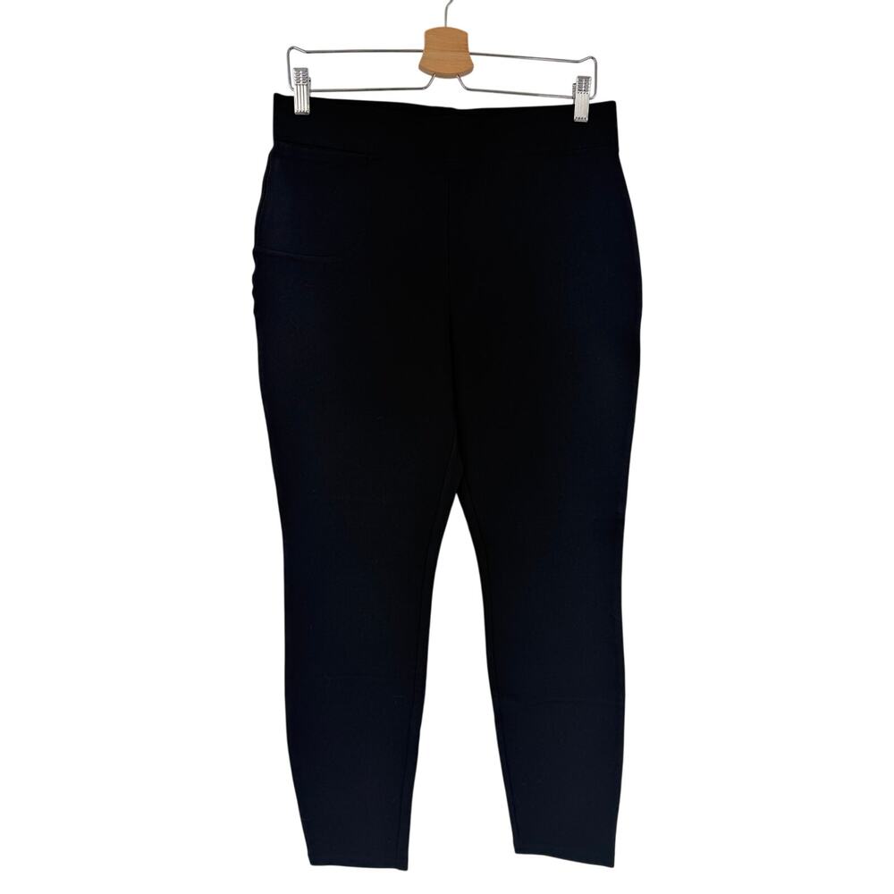 Quince Ultra Stretch Ponte Skinny Pants Size L Regular Black Casual Classic